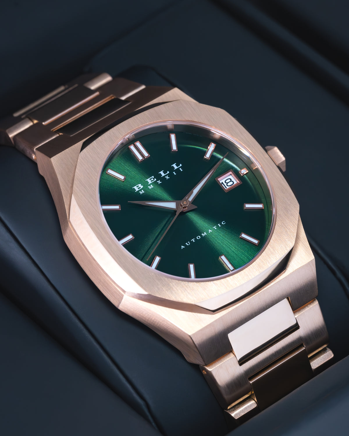 Bell S01 Rose Gold Green Edition Automatic Watch